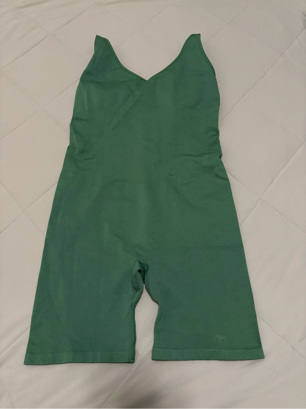 PINK Victoria's Secret V-Neck Green Romper